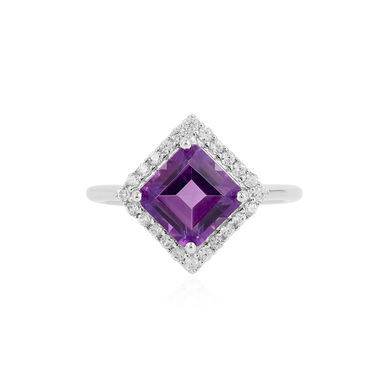Sibirischer Amethyst-Silberring