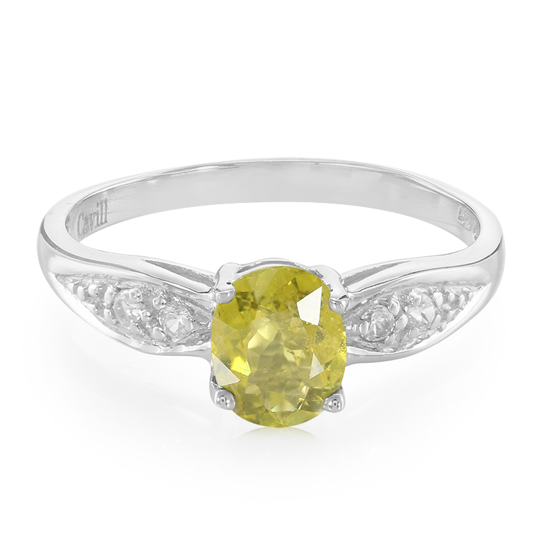 Kupfer-Turmalin-Silberring