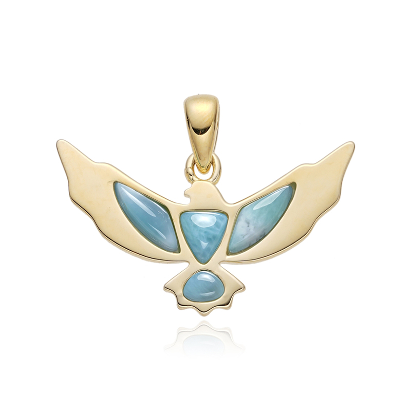 Larimar-Silberanhänger