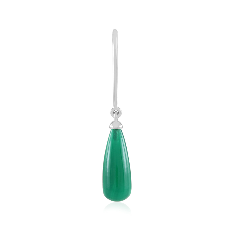 Grüner Onyx-Silberanhänger (MONOSONO COLLECTION)