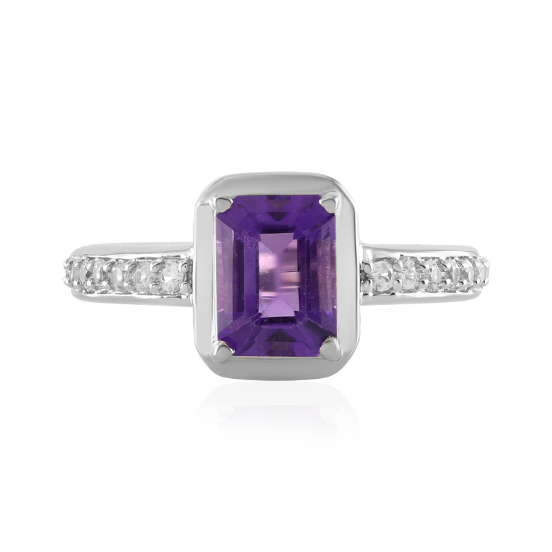 Sibirischer Amethyst-Silberring