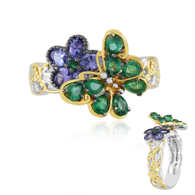 Edelstein-Silberring (Gems en Vogue)