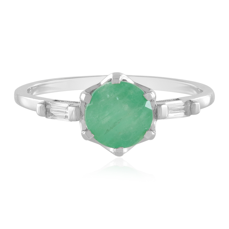 Brasilianischer Smaragd-Goldring