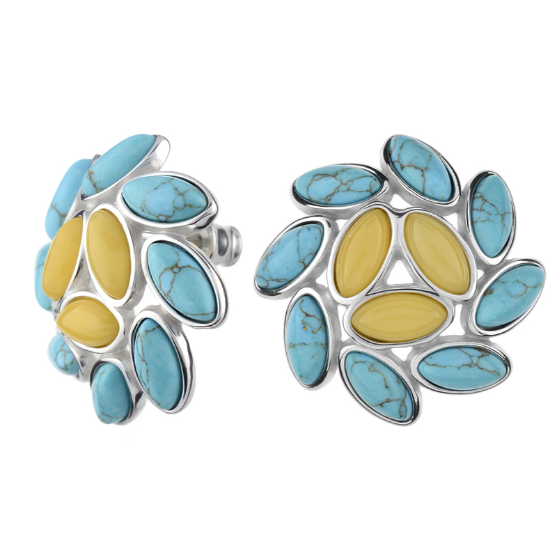 Edelstein-Silberohrringe (dagen)