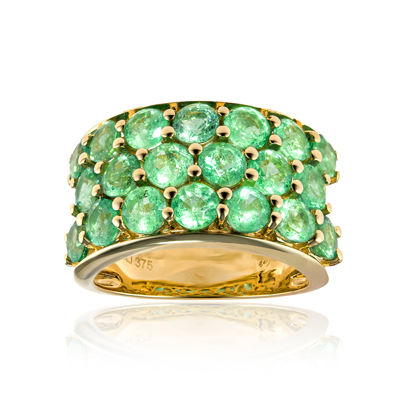 AAA-Sambia-Smaragd-Goldring (de Melo)