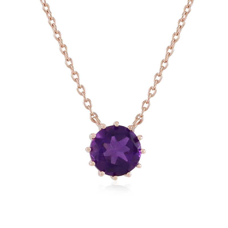 Amethyst-Silbercollier (Adela Silber)