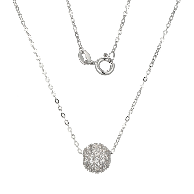 Zirkon-Silberhalskette (Adela Silber)