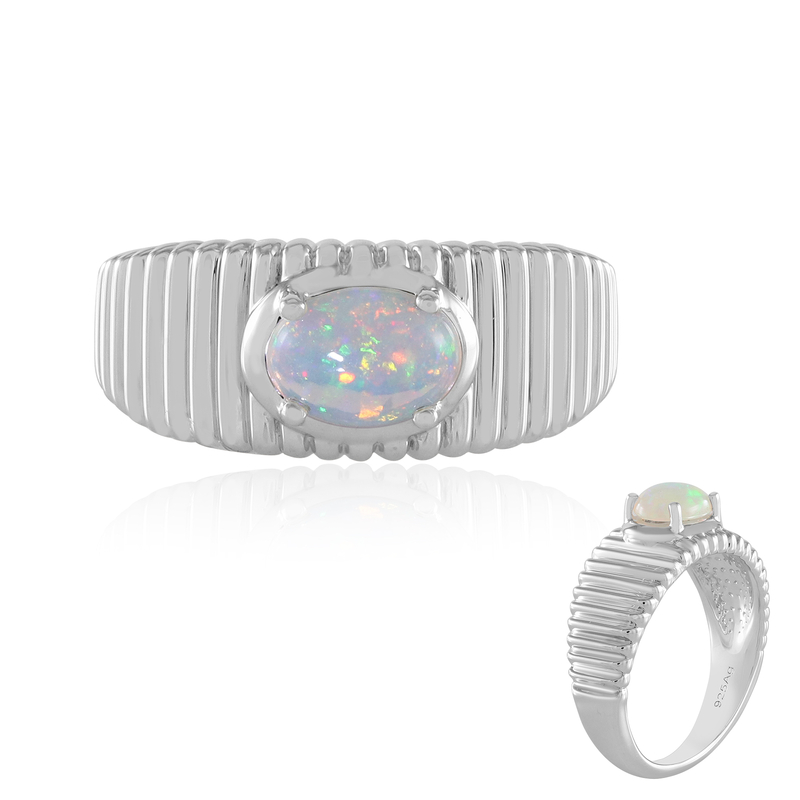 Welo-Opal-Silberring Welo-Opal-Silberring