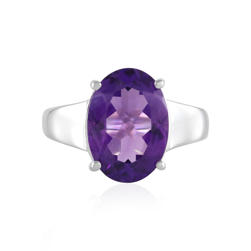 Sibirischer Amethyst-Silberring Sibirischer Amethyst-Silberring