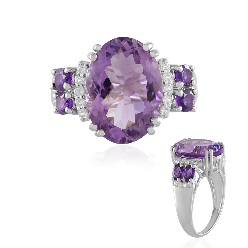 Amethyst-Silberring