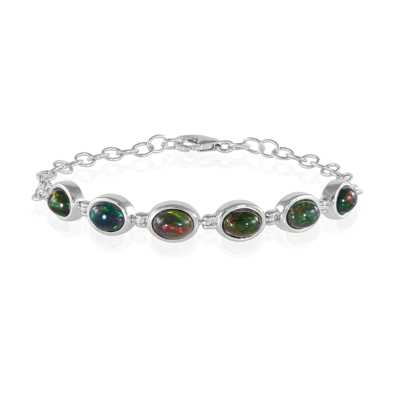 Mezezo-Opal-Silberarmband