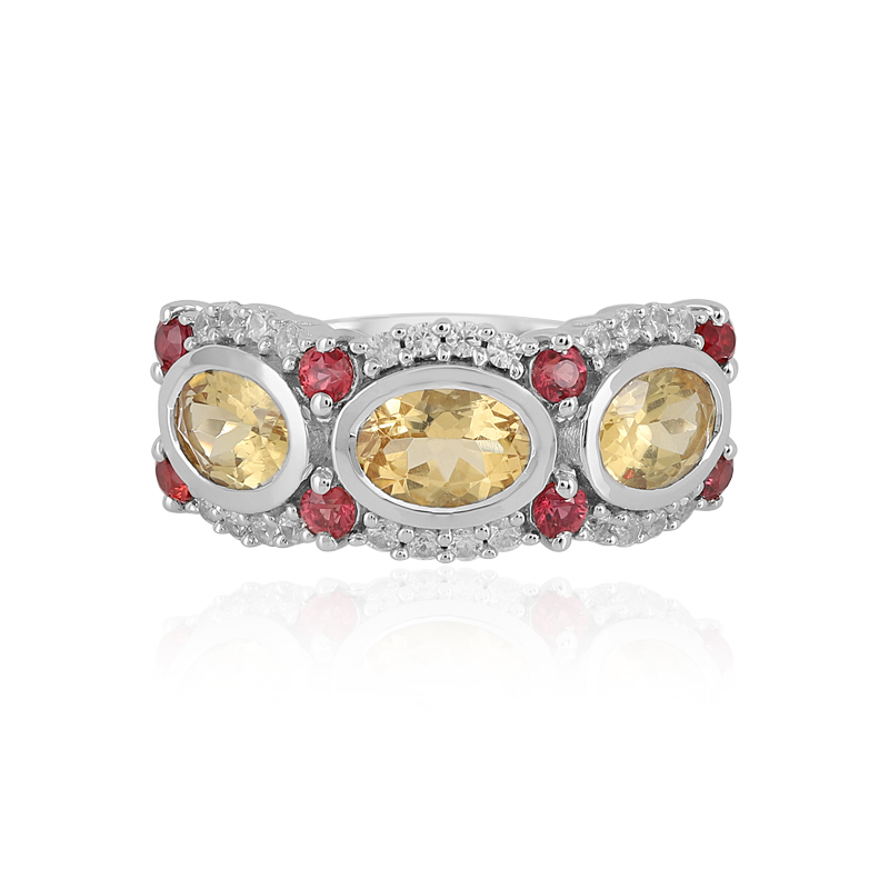 Gelber Beryll-Silberring Gelber Beryll-Silberring