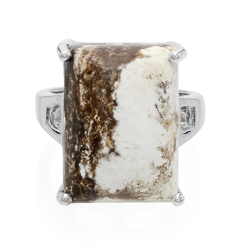 Magnesit-Silberring Magnesit-Silberring