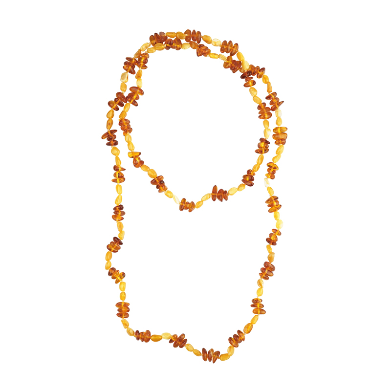 Gelber Bernstein-Halskette