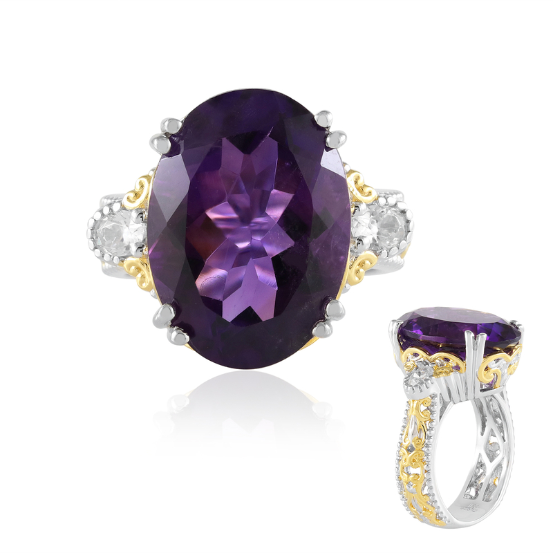 Amethyst-Silberring (Gems en Vogue)