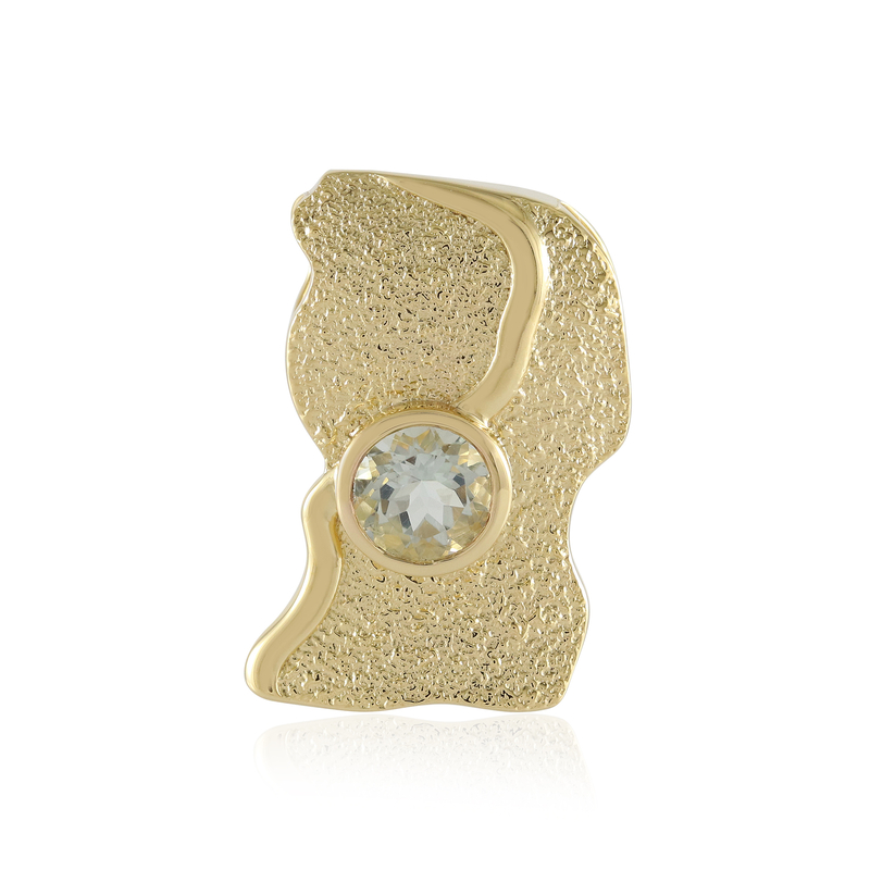 Grüner Amethyst-Silberanhänger (MONOSONO COLLECTION)