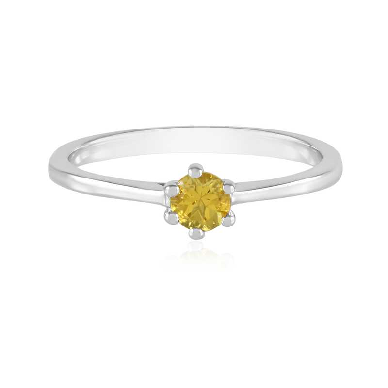 Skapolith-Silberring - Farbe: Gelb