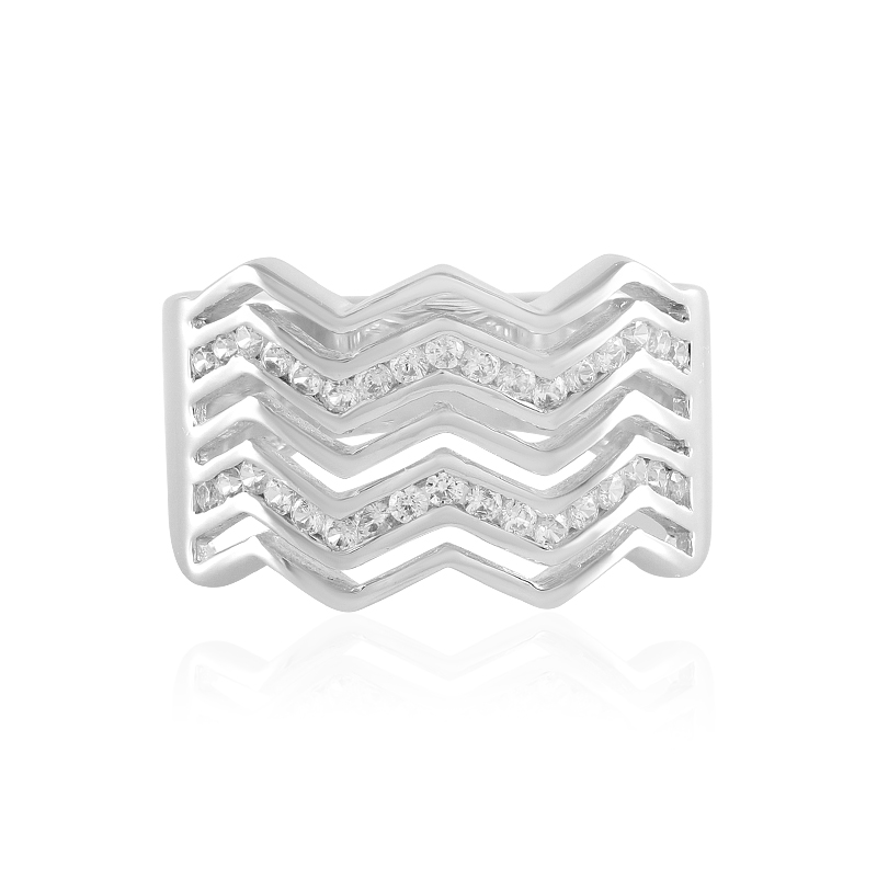 Zirkon-Silberring (de Melo)