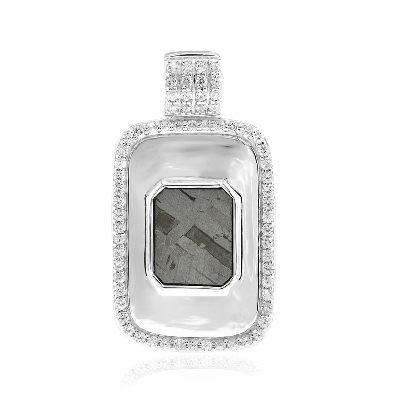 Aletai-Meteorit-Silberanhänger