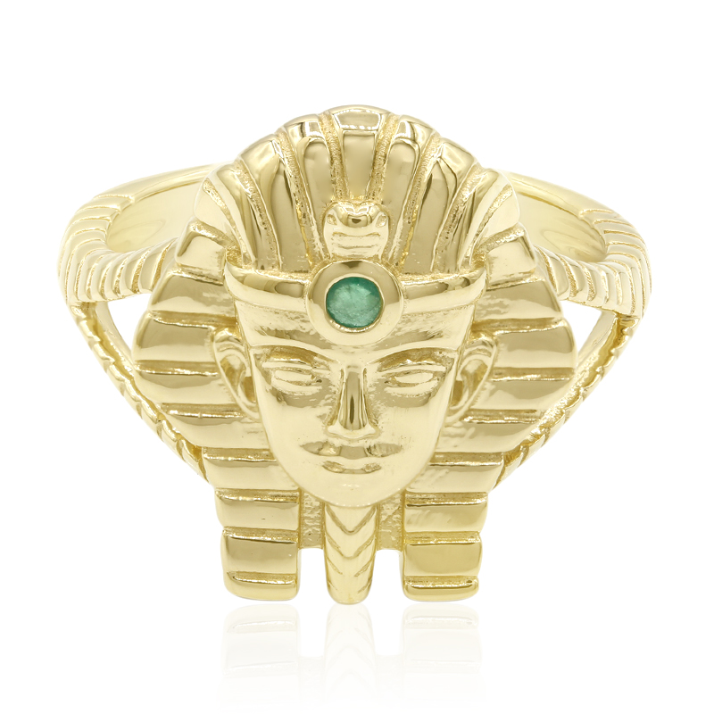 Sambia-Smaragd-Silberring