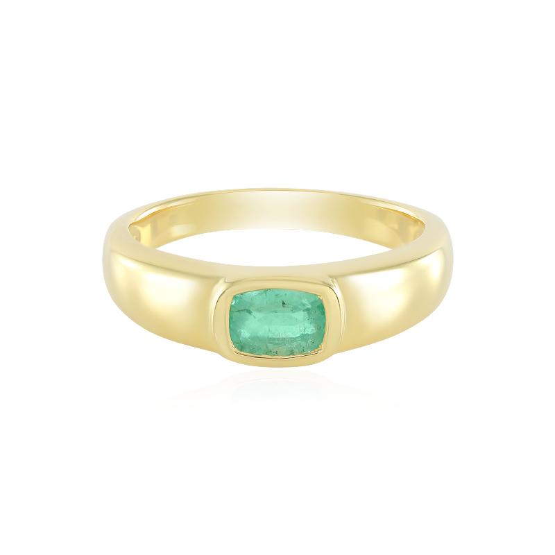 Russischer Smaragd-Silberring