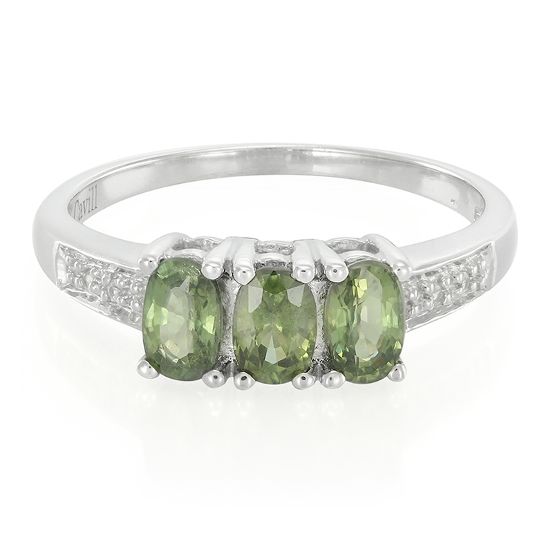 Mosambik-Saphir-Silberring