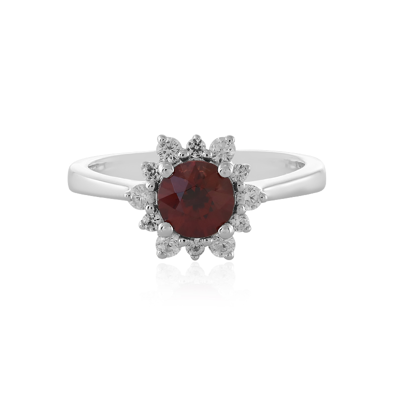 Pinkfarbener Zirkon-Silberring Pinkfarbener Zirkon-Silberring