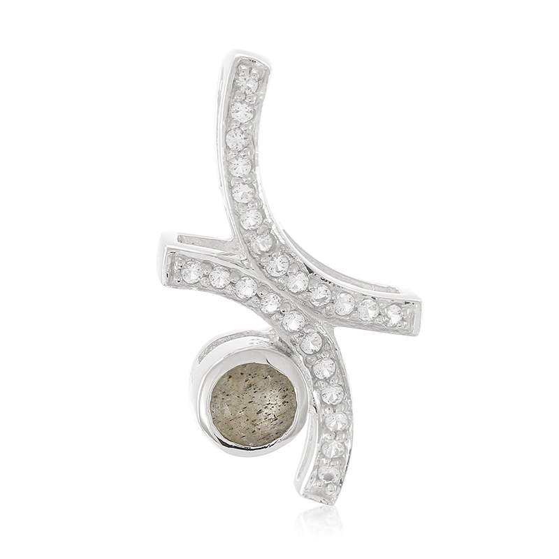 Spektrolith-Silberanhänger