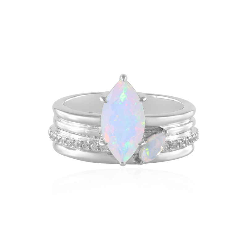 Welo-Opal-Silberring