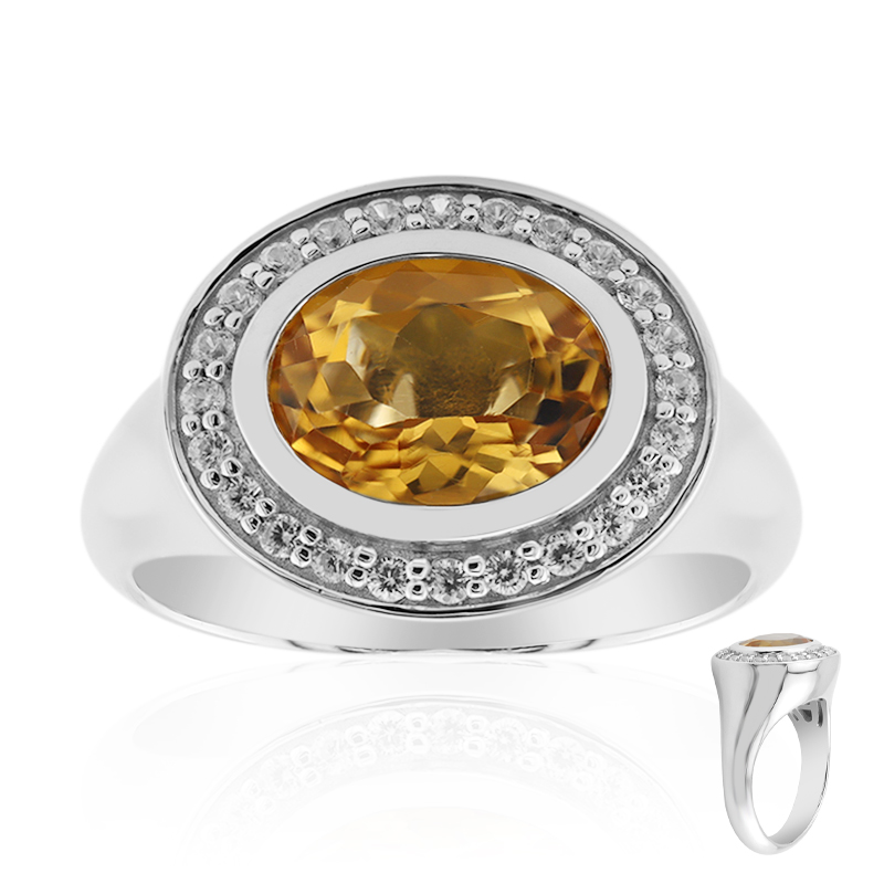 Citrin-Silberring (Remy Rotenier)