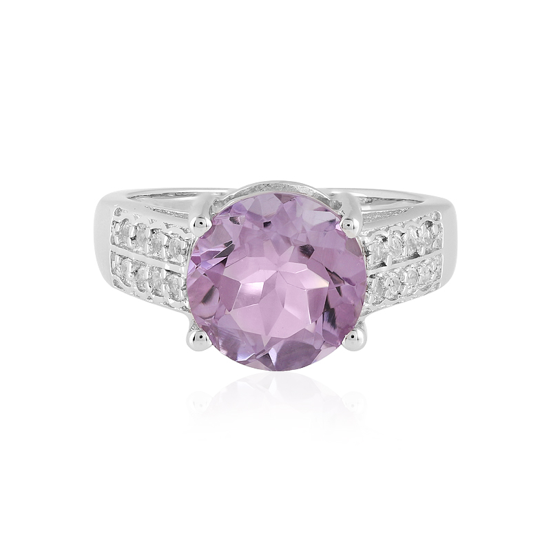 Lavendel-Amethyst-Silberring