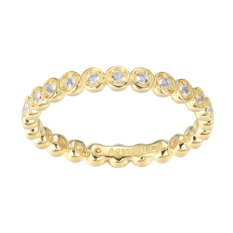 Weißer Topas-Silberring