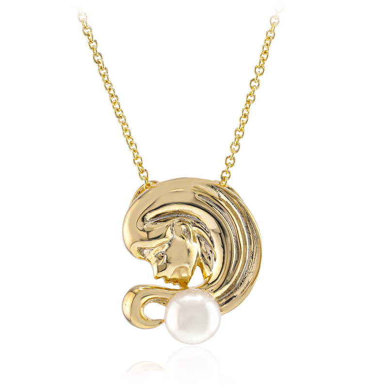 Weiße Süßwasserzuchtperlen-Silberhalskette