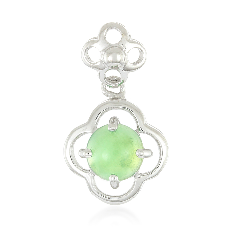 Kaiserlicher Chrysopras-Silberanhänger