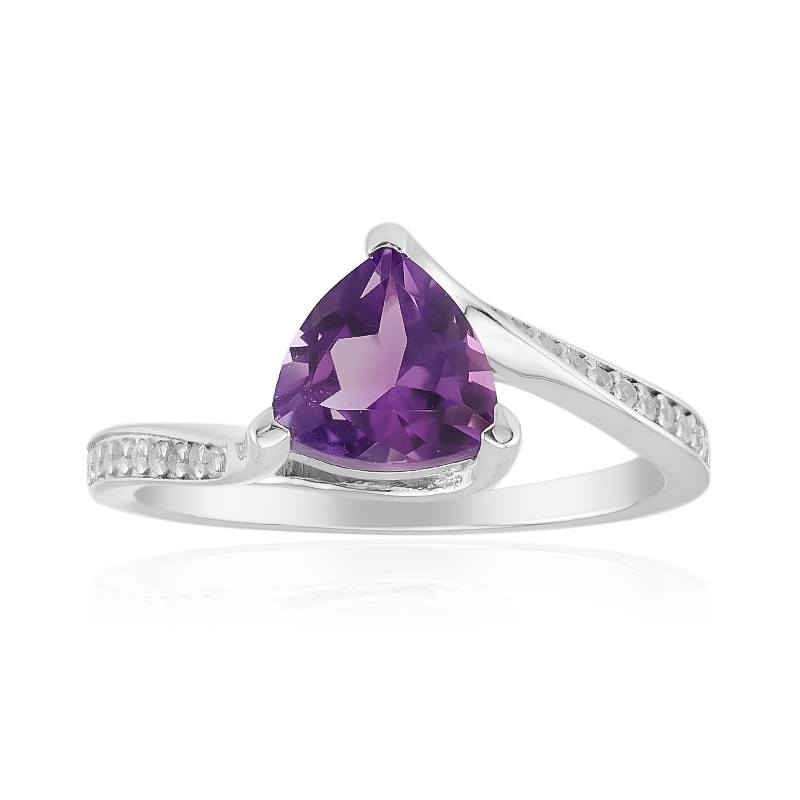 Sibirischer Amethyst-Silberring