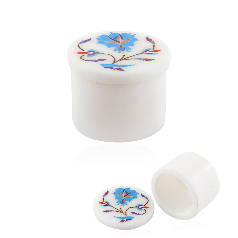 Weißer Marmor-Schatulle Weißer Marmor-Schatulle