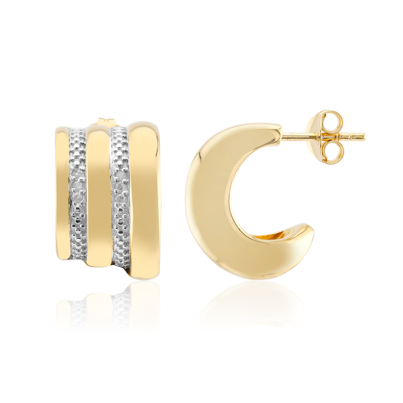 I3 (I) Diamant-Silberohrringe