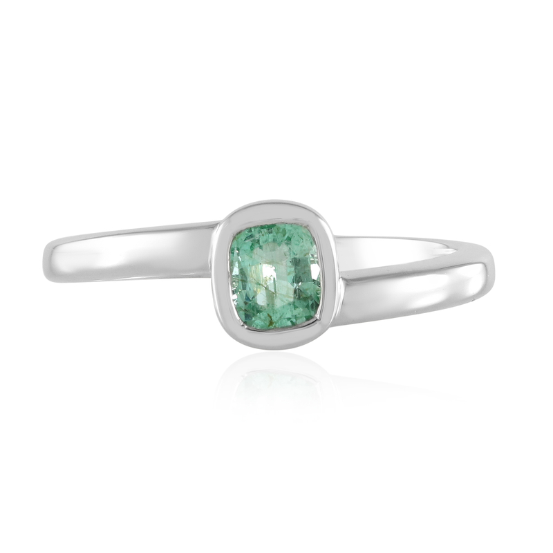 Russischer Smaragd-Silberring