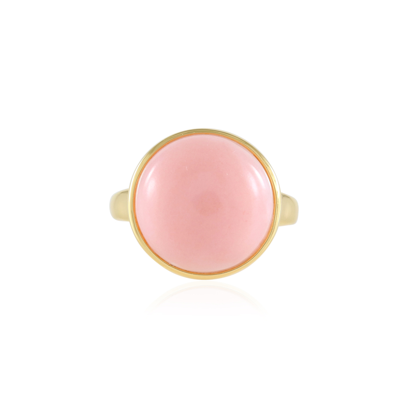 Pinkfarbener Opal-Silberring (de Melo Essence)