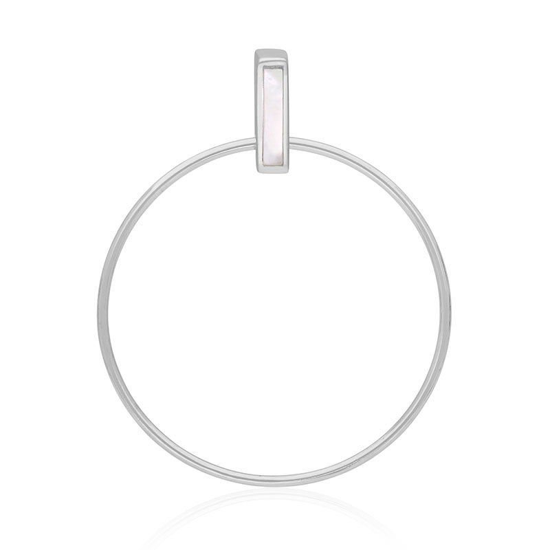 Perlmutt-Silberanhänger