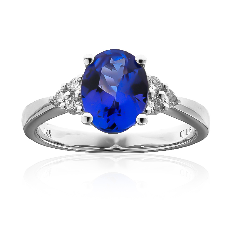 AAA-Tansanit-Goldring (CIRARI) AAA-Tansanit-Goldring (CIRARI)