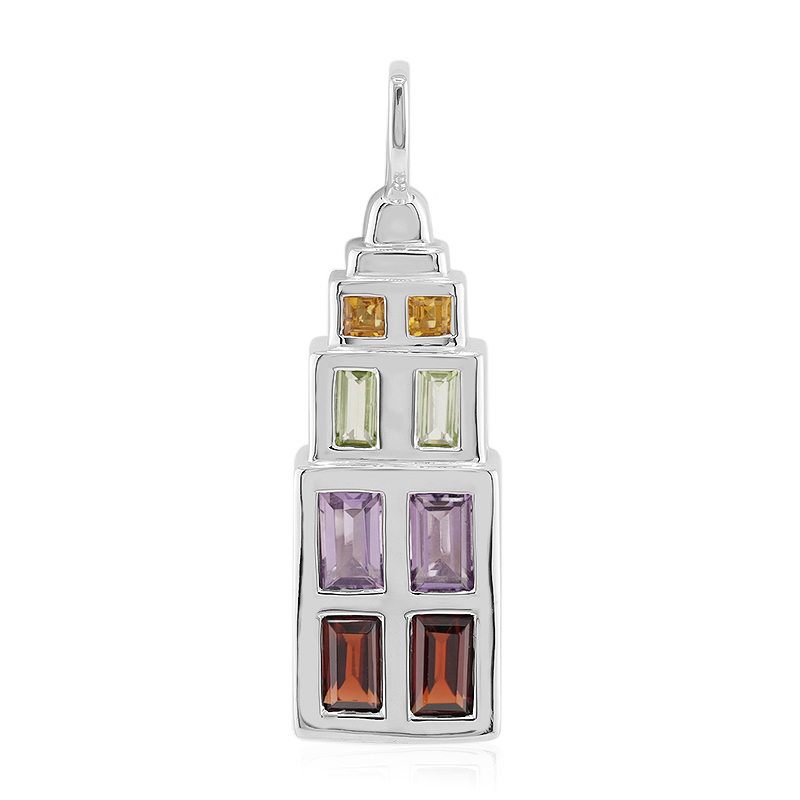 Edelstein-Silberanhänger (Remy Rotenier)