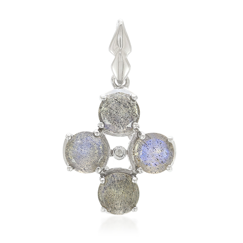 Spektrolith-Silberanhänger