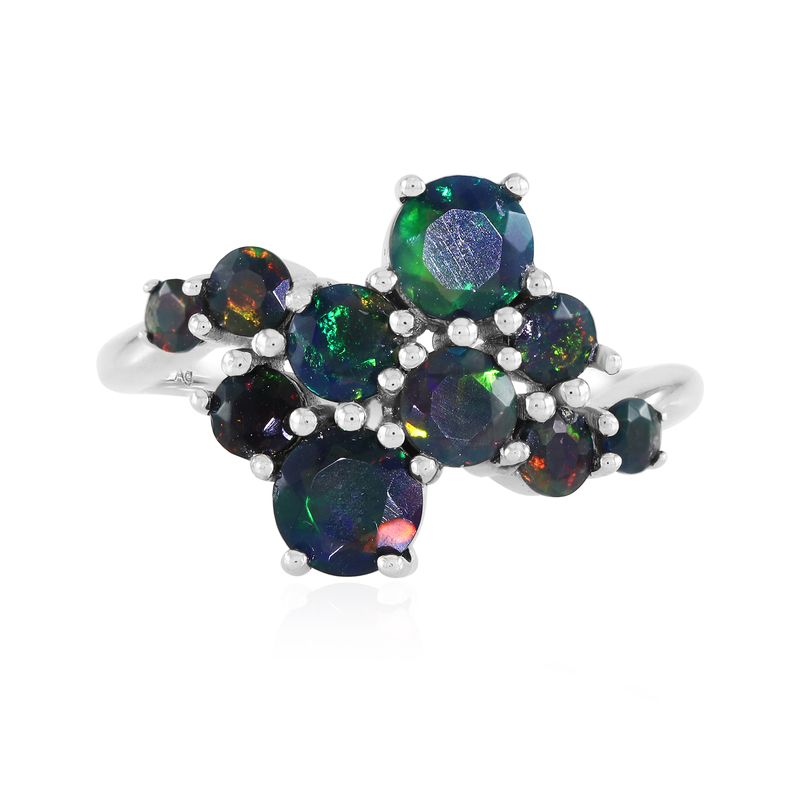 Mezezo-Opal-Silberring (de Melo Essence) - Farbe: Schwarz