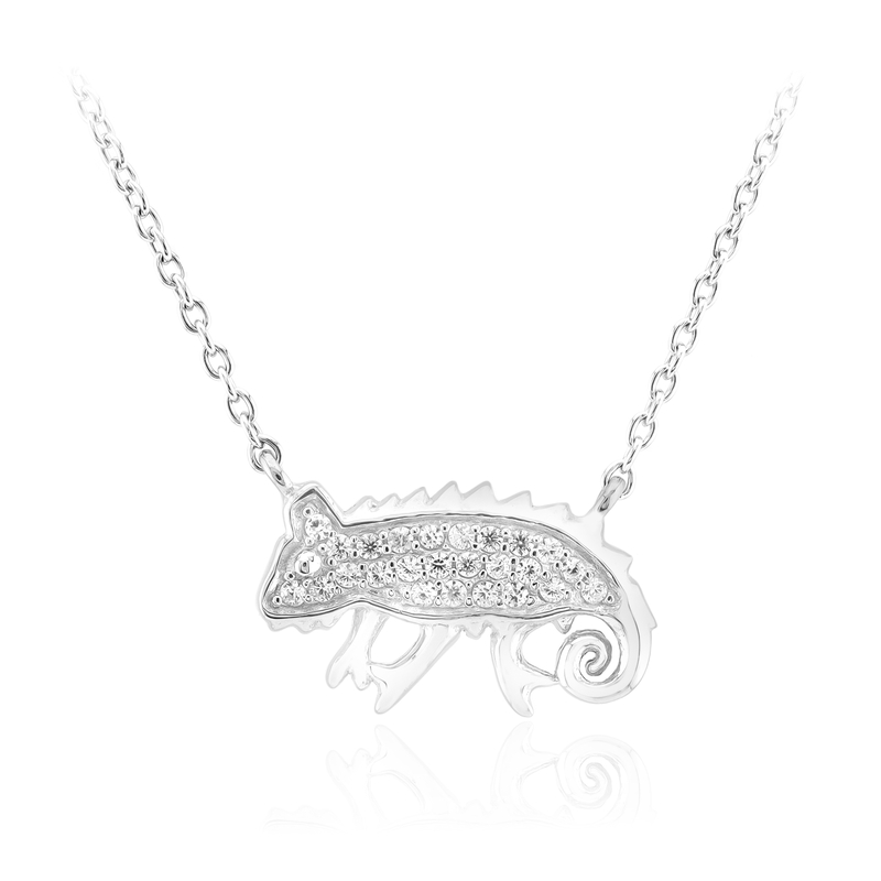 Zirkon-Silbercollier