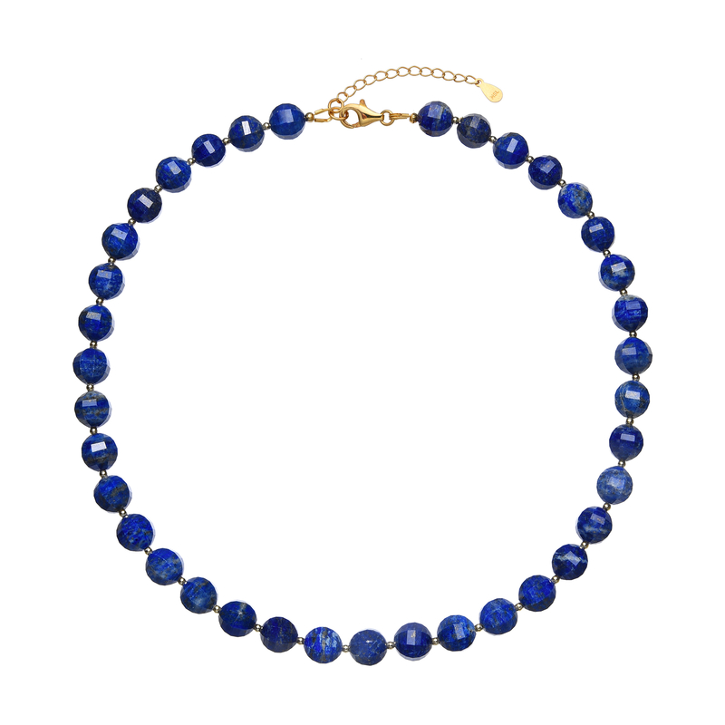 Lapislazuli-Silberhalskette Lapislazuli-Silberhalskette
