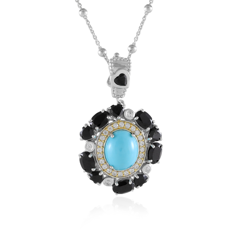 Sleeping Beauty-Türkis-Silberhalskette (Dallas Prince Designs) Sleeping Beauty-Türkis-Silberhalskette (Dallas Prince Designs)