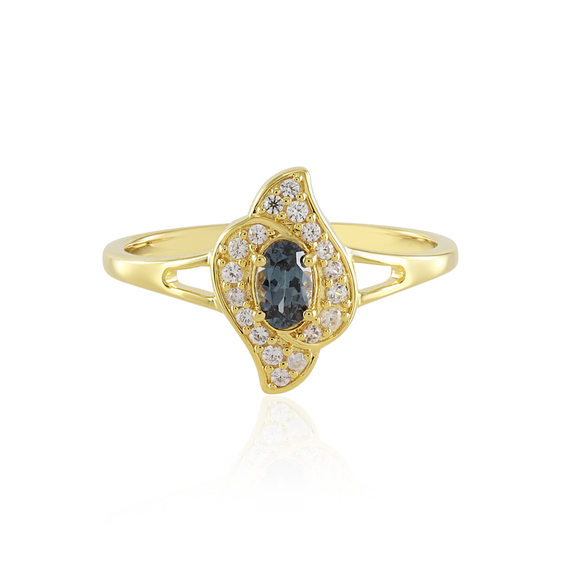 Madagaskar-Farbwechsel-Granat-Silberring