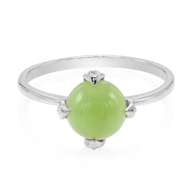 Kaiserlicher Chrysopras-Silberring Kaiserlicher Chrysopras-Silberring