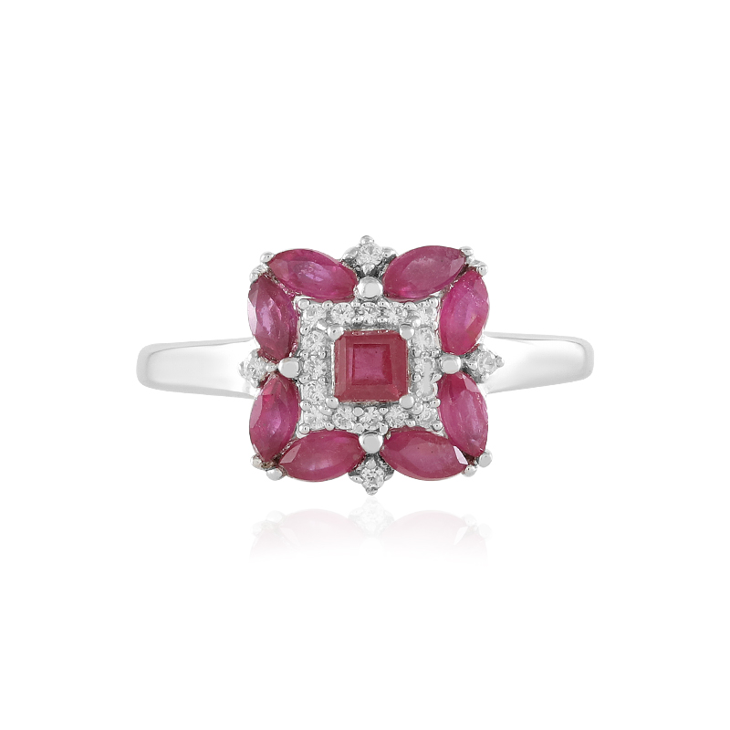 Madagaskar-Rubin-Silberring